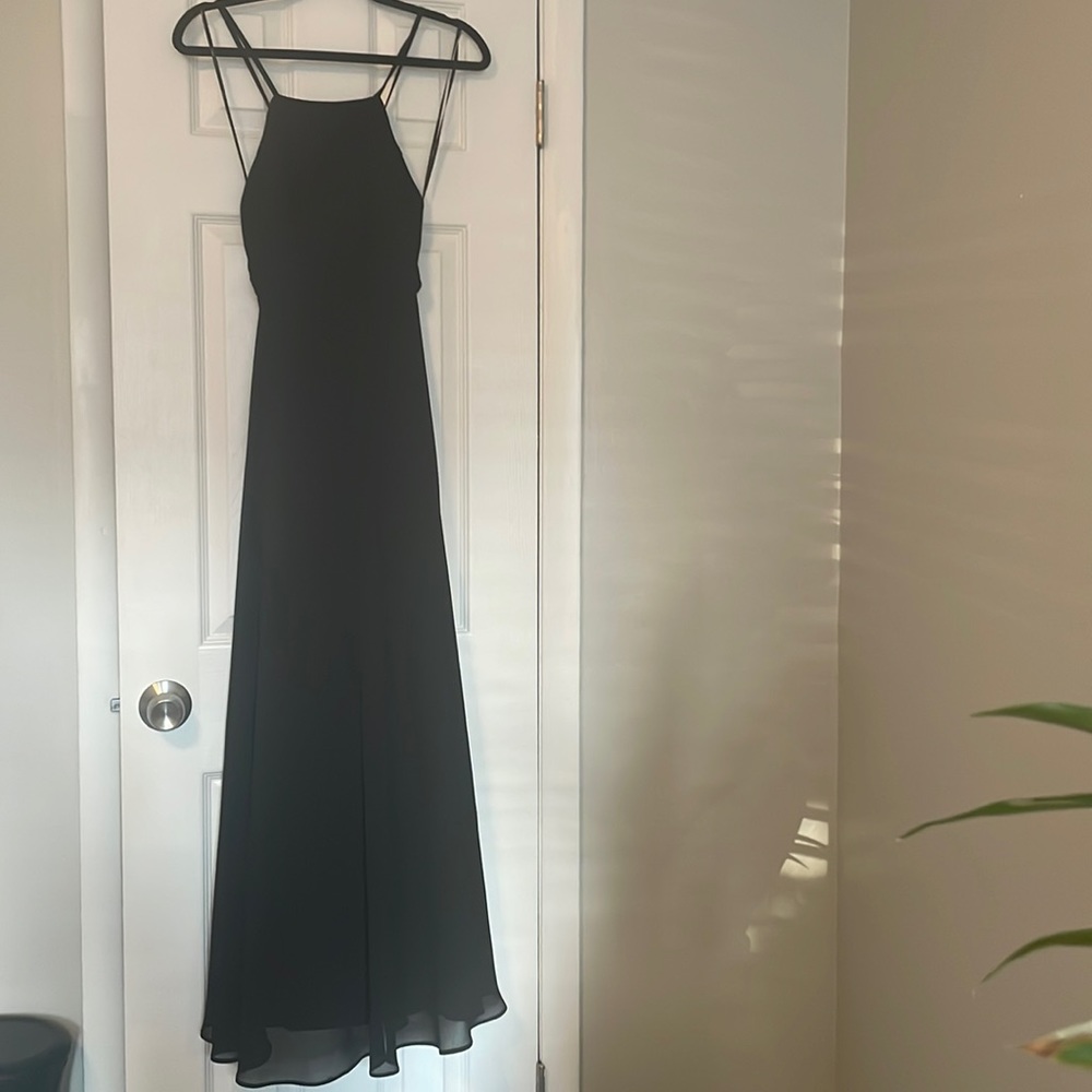 Lulu’s Mythical Kind of Love Black Maxi Dress ALTERED